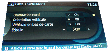 menu carte gauche